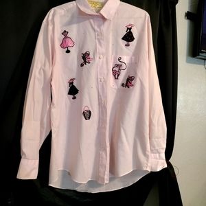 Seamstress Button up polo shirt